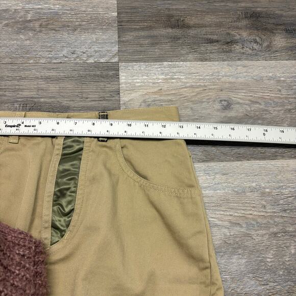 Vintage 80s 90s Guess Georges Marciano Tan Green Womens 26" Denim Mini Skirt USA - Picture 6 of 10